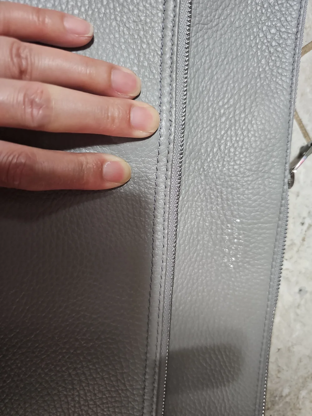Smythson of Bond Street Pebble Leather Small Laptop Case